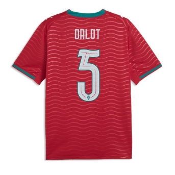 Billige Fotballdrakt Portugal Diogo Dalot #5 Replika Hjemmedrakt VM 2026 Kortermet